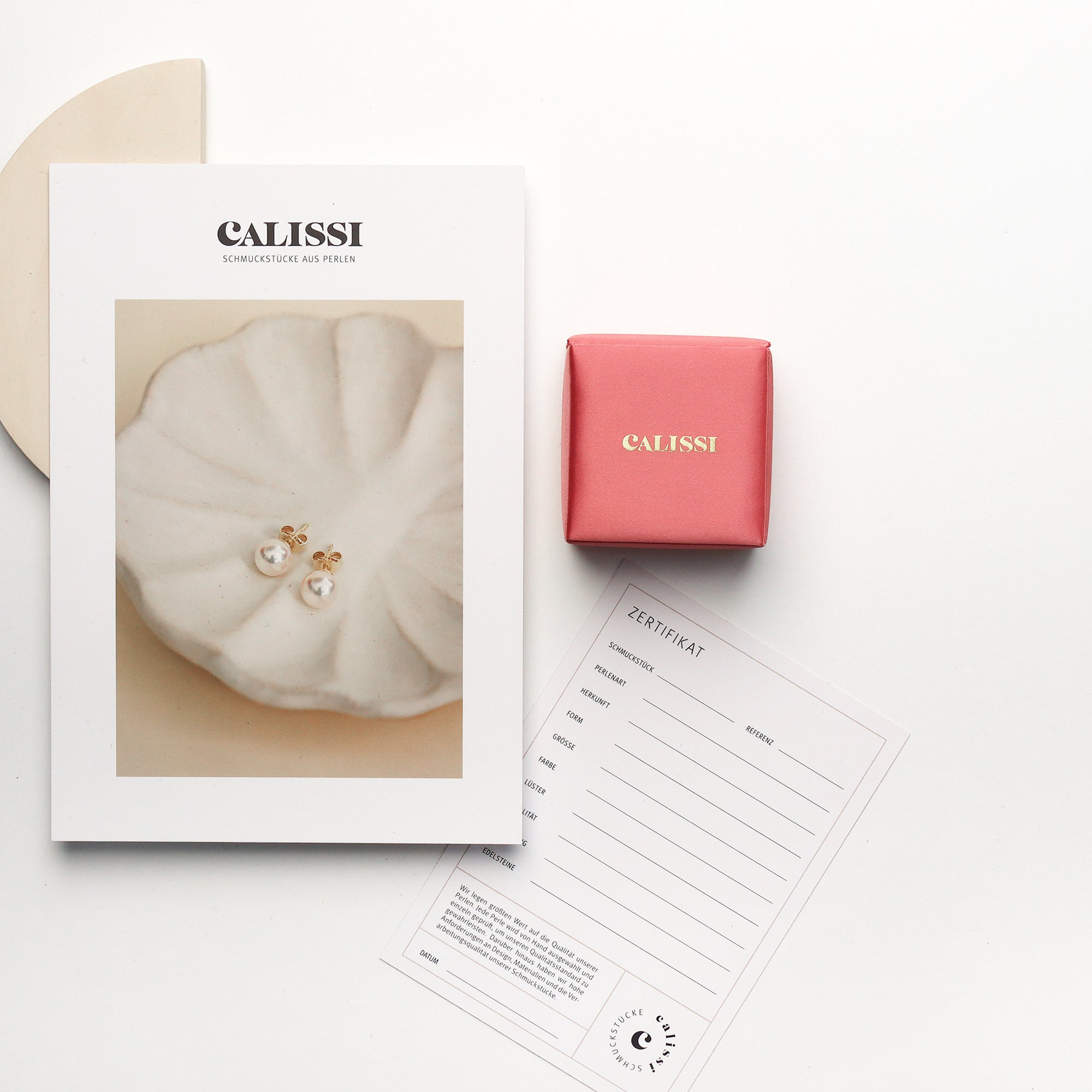Akoya Ohrringe AAA "Pure" - Calissi, gelbgold, weißgold